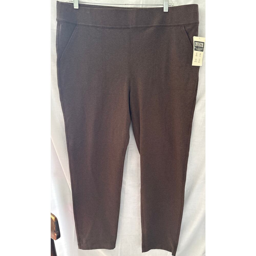 Duluth Noga Naturale Cotton Slim Leg Pants XXL x 33 Brown NWT